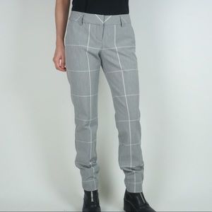 Grey White Grid "Columnist" Dress Pants
